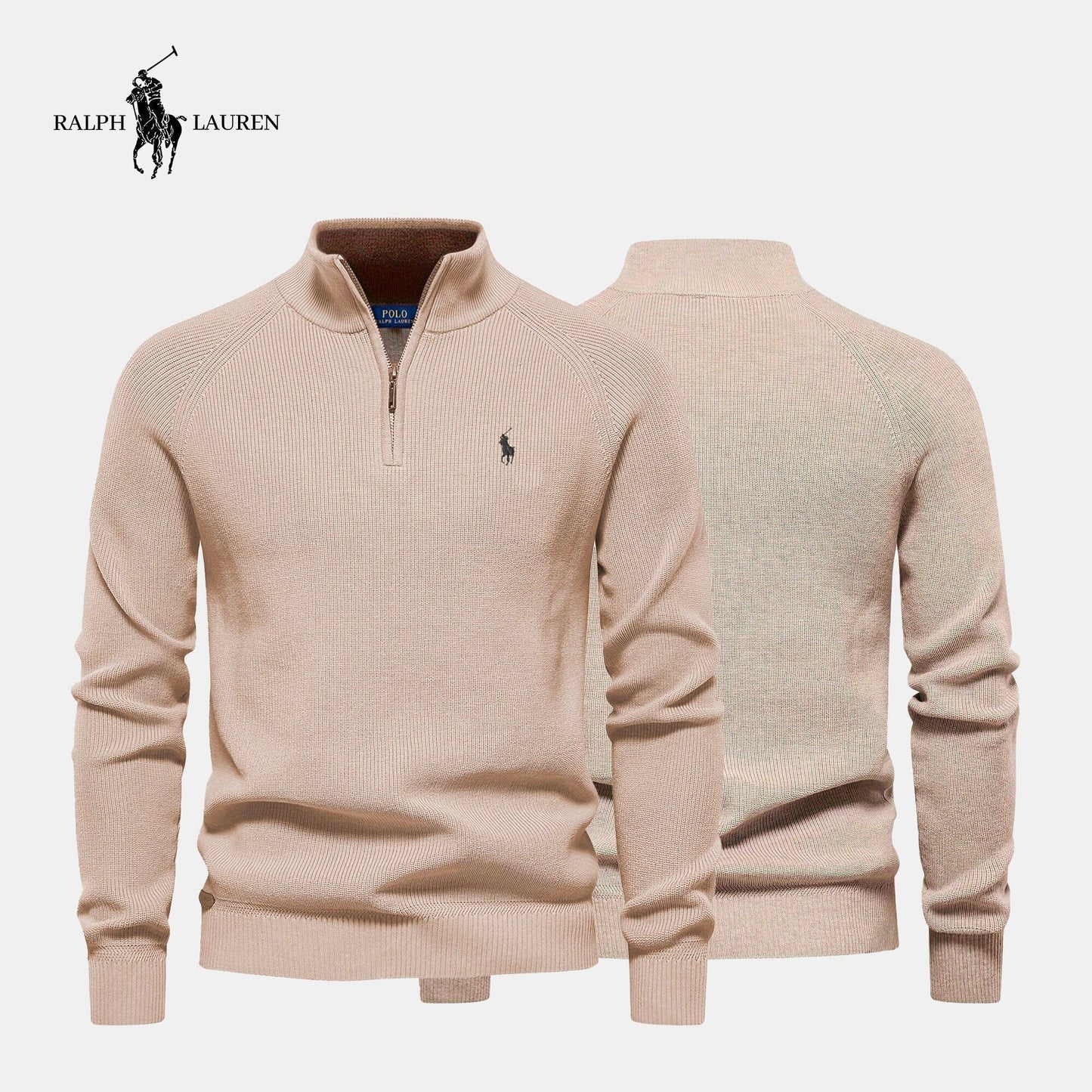 R&L™ Zip Neck Sweater for Men (Sale)