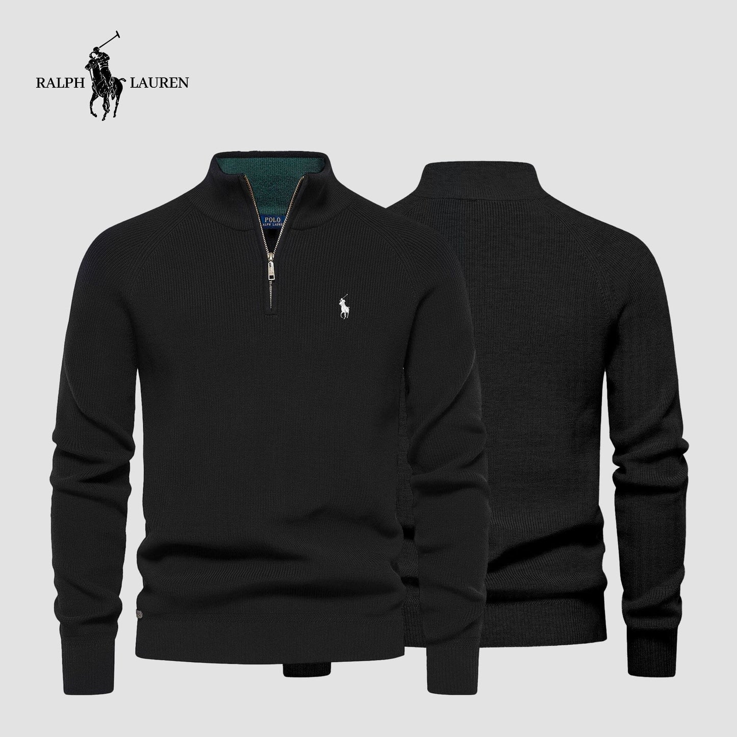 R&L™ Zip Neck Sweater for Men (Sale)
