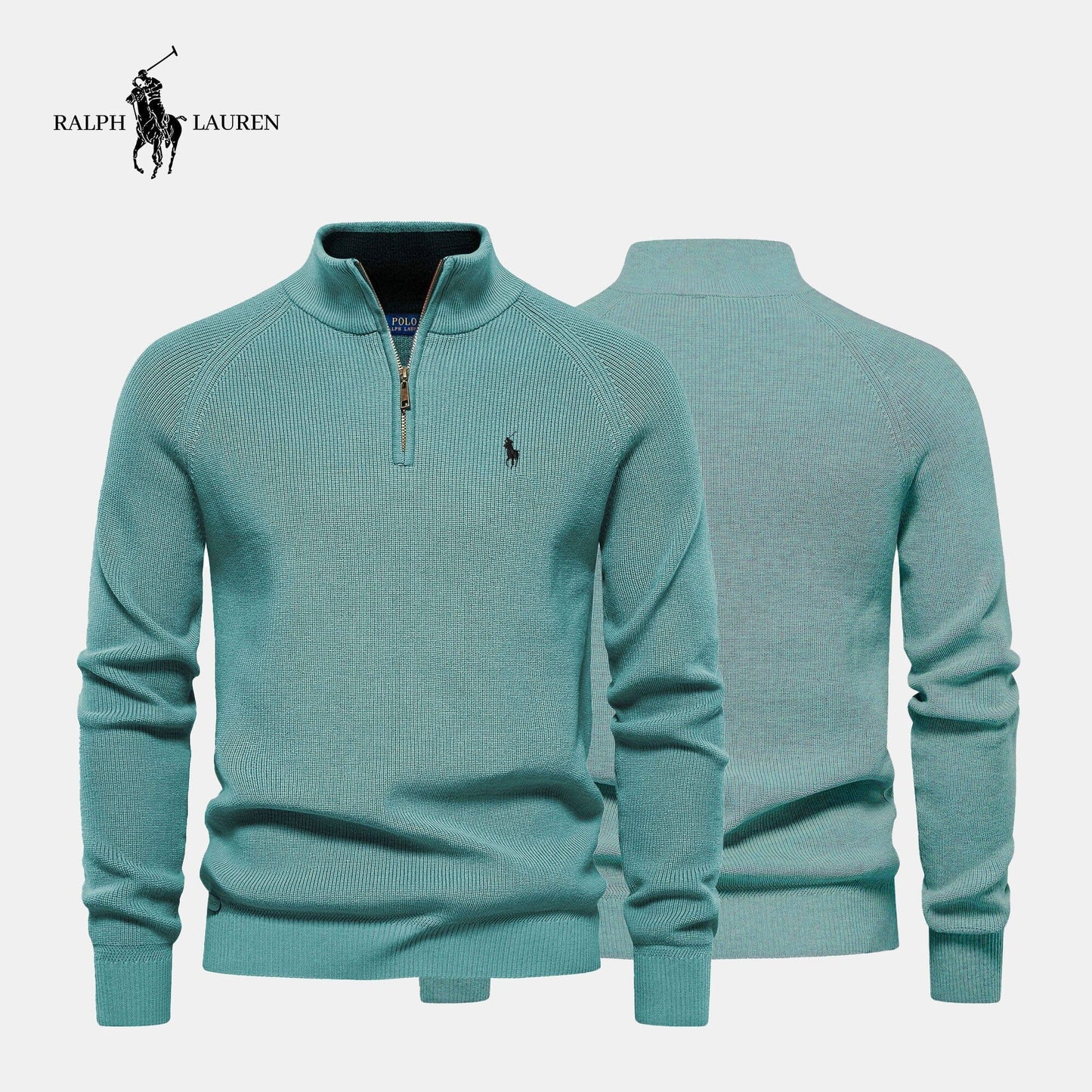 R&L™ Zip Neck Sweater for Men (Sale)
