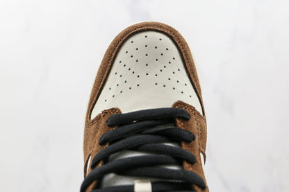 Nike SB Dunk Low White Black Trail End Brown